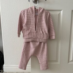 GAP Soft Pink Quilted Kids Set